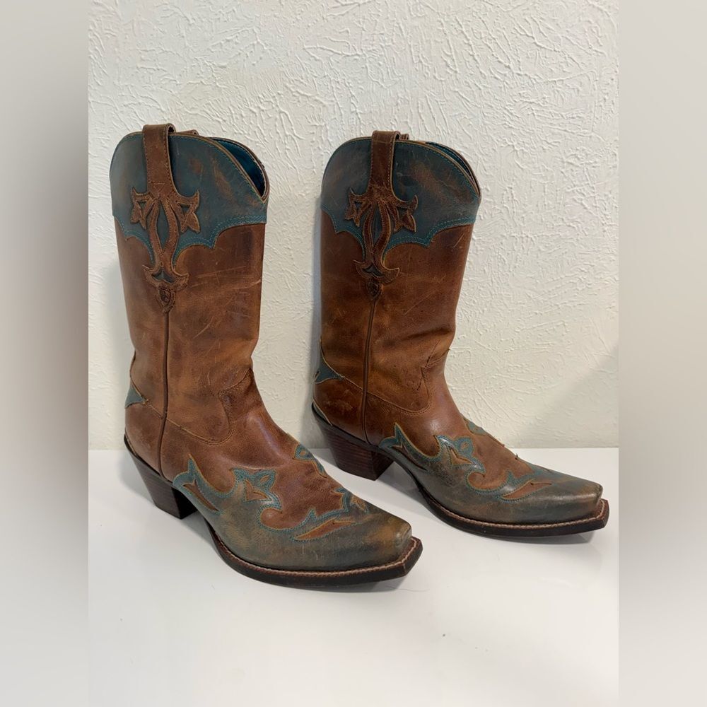 ARIAT Adelaide Western Boots – Women’s Size 8 – Leather Cowboy Boots – VGUC - Picture 3 of 6